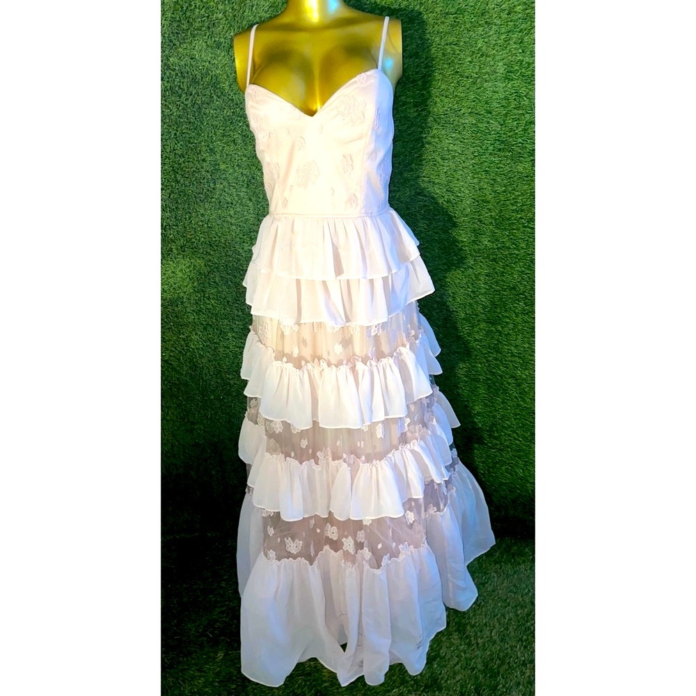 Show stopping ruffles and face fluffy dress